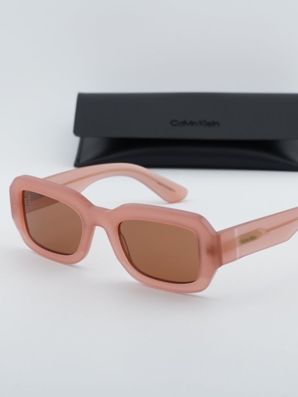 Calvin Klein CK24511S 835 Women Rectangle Sunglasses - Peach / Brown
